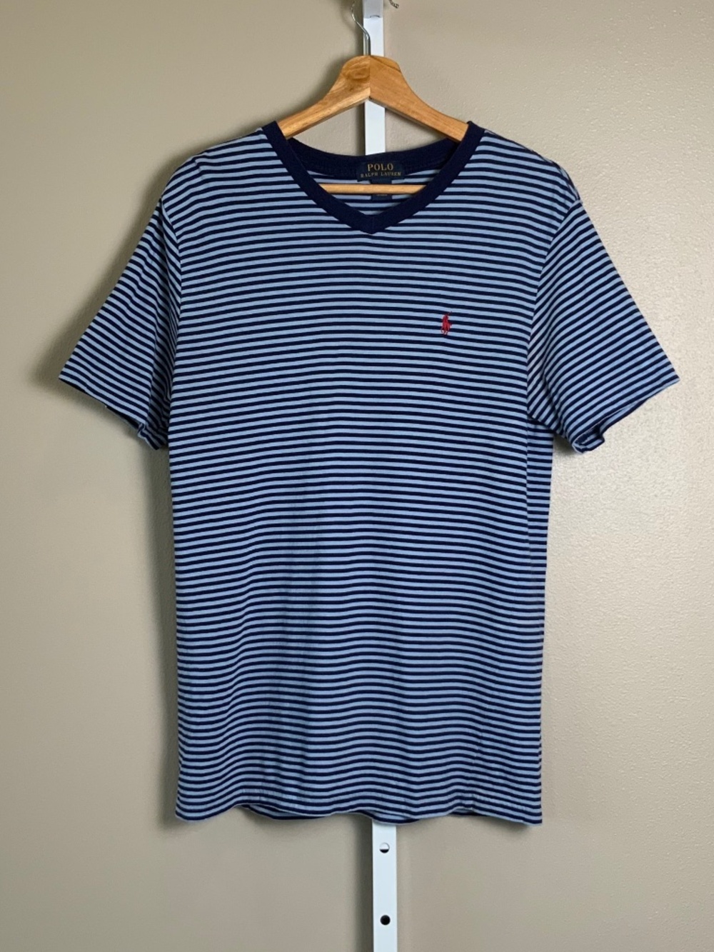 POLO Ralph Lauren Striped V-Neck Short Sleeve Tee